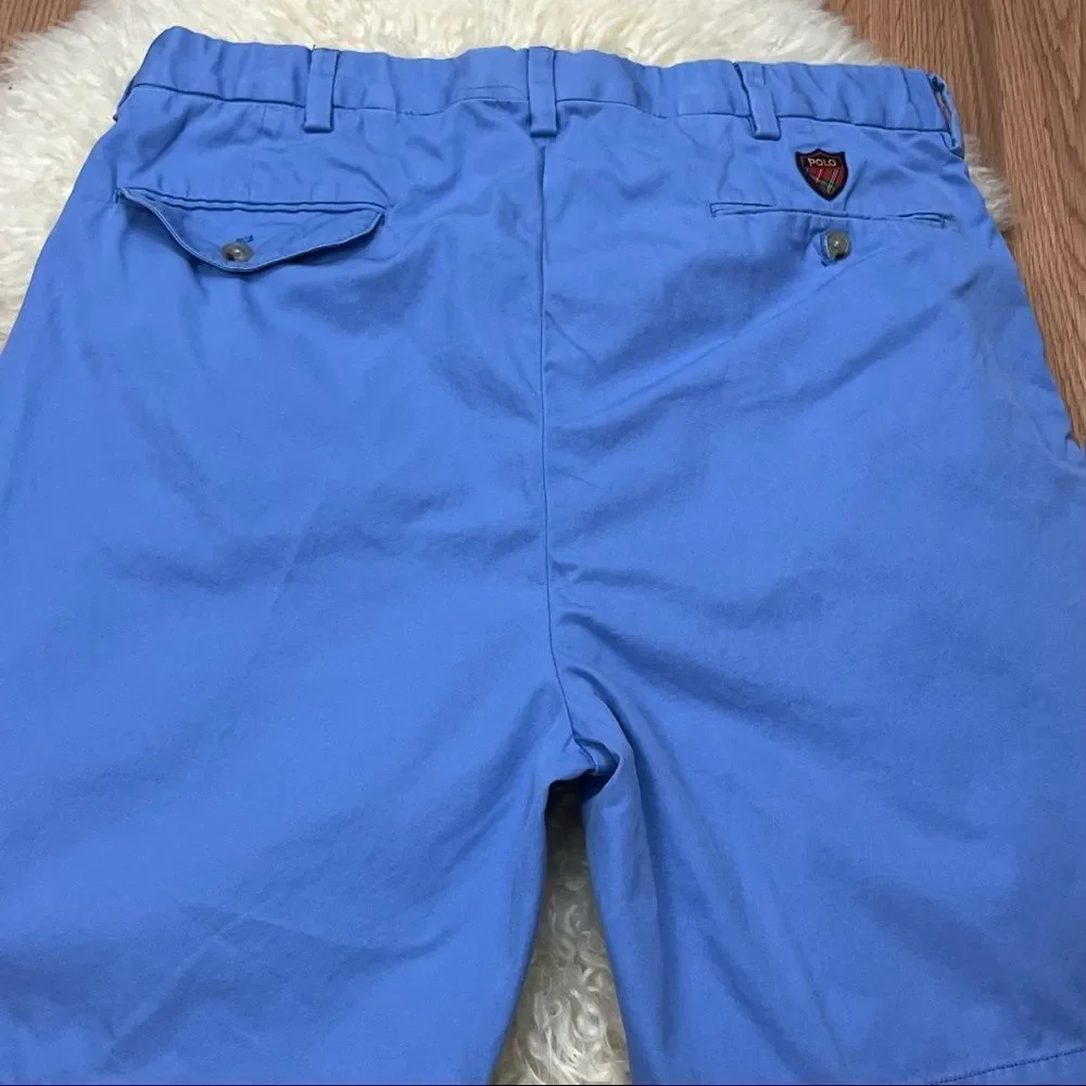 Polo Ralph Lauren Golf Fairway Blue Chino Style Shorts 35
